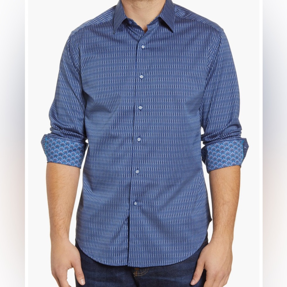 Robert Graham Men’s Size Large Long Sleeve Classic Fit Shirt Excellent Condition